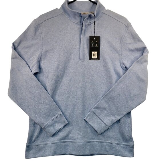 Walter Hagen Performance 11 Midweight 1/4 Zip Golf Pullover Small Daybreak Blue - Picture 2 of 12